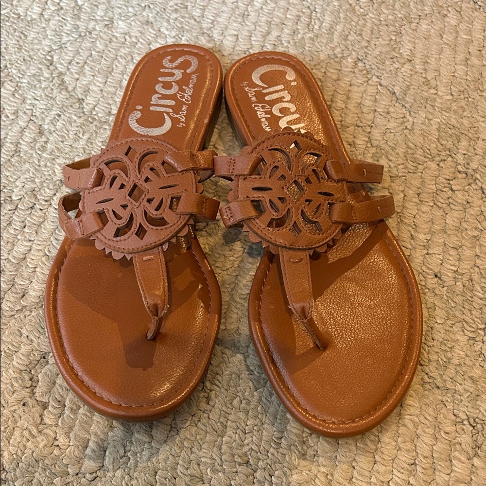 Circus by Sam Edelman Tan Cutout Sandals